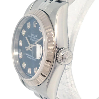 Rolex Ref.79174 Oyster Perpetual Datejust 26mm Watch SS Diamond