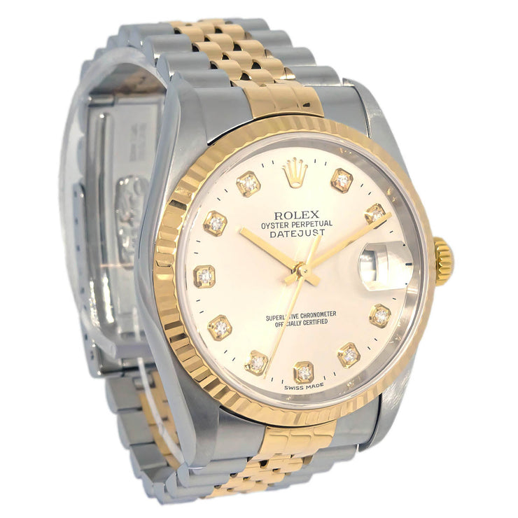Rolex Oyster Perpetual Datejust Ref.16233 34mm Self-winding Watch 18KYG