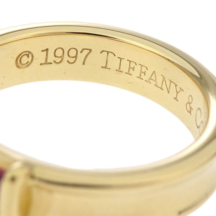 Tiffany & Co. Stacking Ring 750 Ruby #49 #9