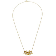 Tiffany & Co. Triple Star Pendant Necklace 750 Diamond Gold