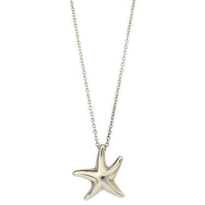 Tiffany & Co. Starfish Pendant Necklace 925 Silver