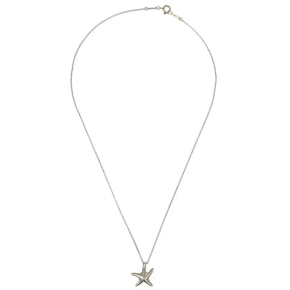 Tiffany & Co. Starfish Pendant Necklace 925 Silver