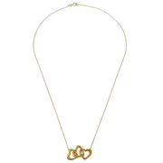 Tiffany & Co. Triple Heart Pendant Necklace 750 Gold