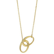 Tiffany & Co. Double Loop Pendant Necklace 750 Gold