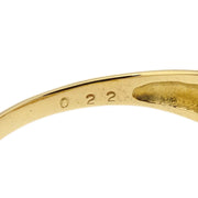 Ring K18 Diamond Gold #54 #14