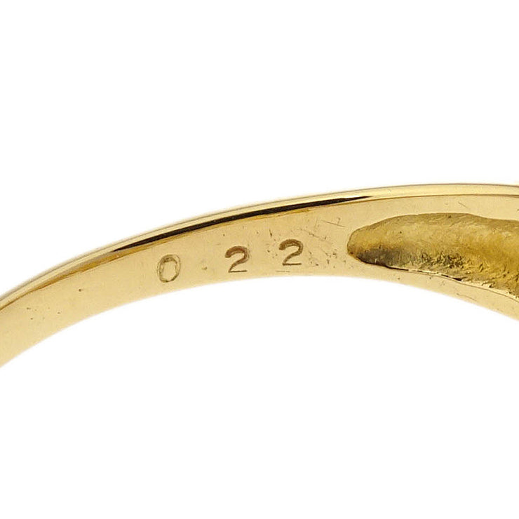 Ring K18 Diamond Gold #54 #14