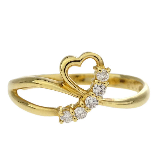 Ring K18 Diamond Gold #50