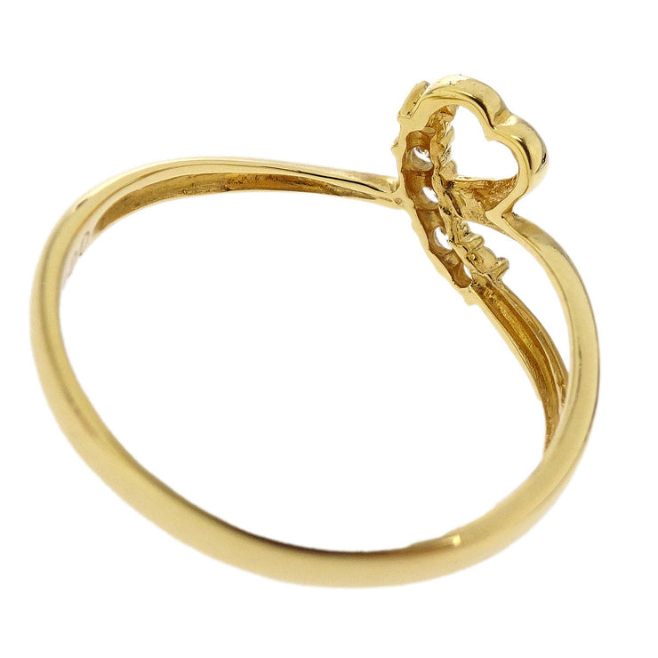Ring K18 Diamond Gold #50 #10