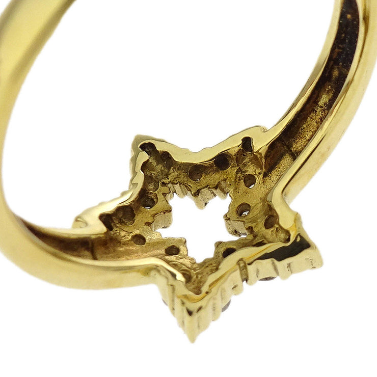 Ring K18 Diamond Gold #50 #10