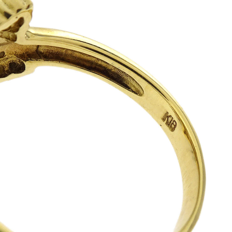 Ring K18 Diamond Gold #50 #10