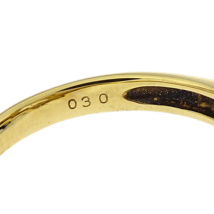 Ring K18 Diamond Gold #50 #10