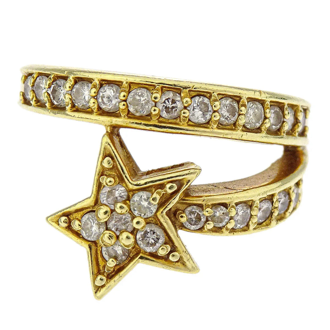 Ring K18 Diamond #51 #11 – AMORE Vintage Tokyo