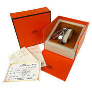 Hermes KE1.210 Kelly Watch Quartz Watch Brown Epsom SS
