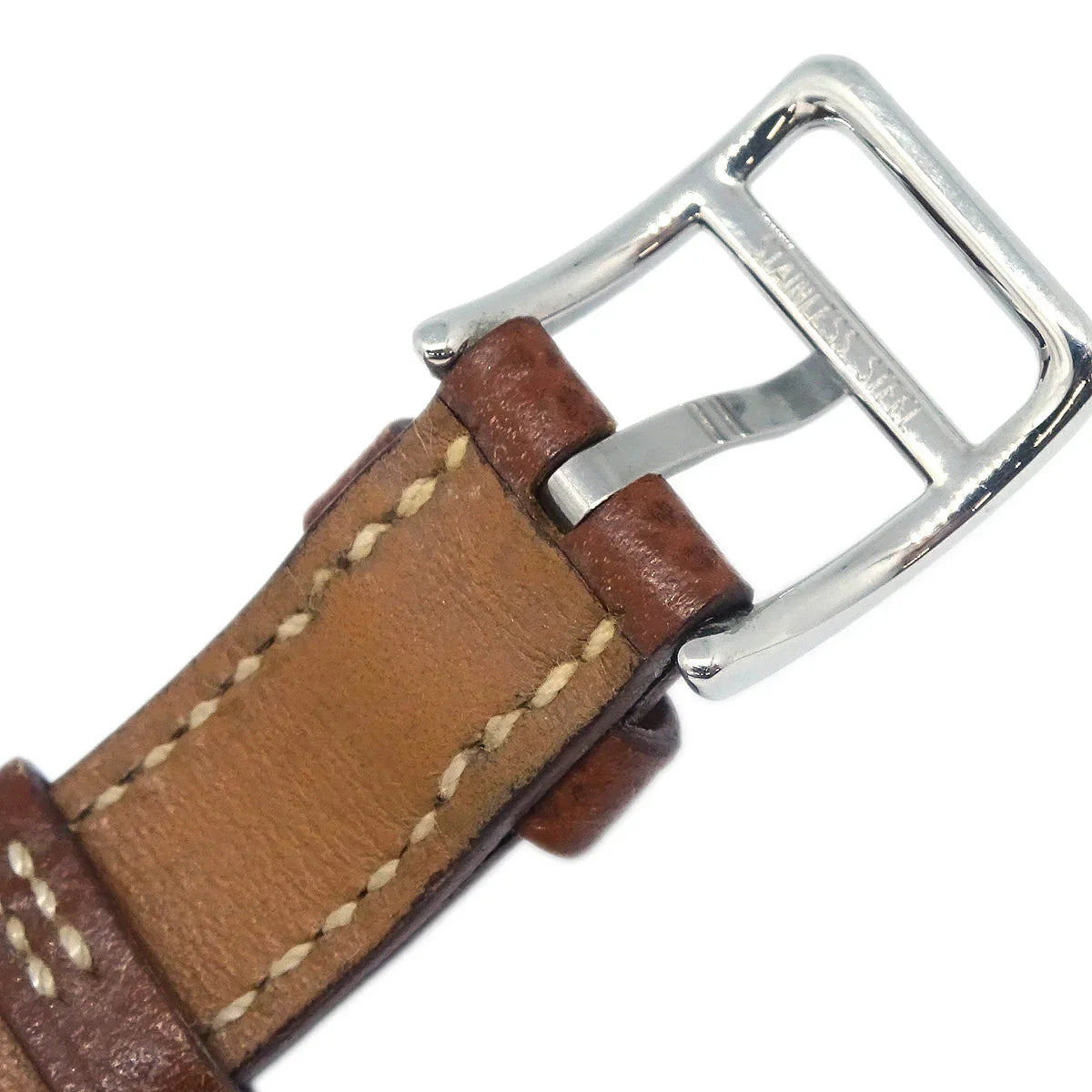 Hermes KE1.210 Kelly Watch Quartz Watch Brown Epsom SS