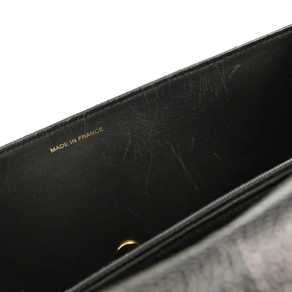 Chanel 1997-1999 Black Caviar Jumbo Classic Flap Bag