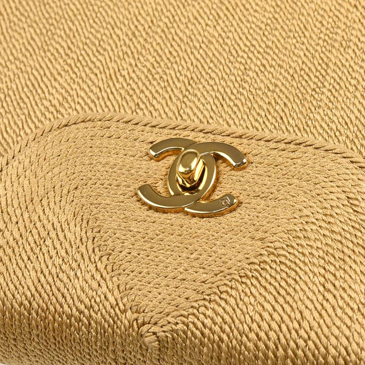 Chanel 1997-1999 Beige Silk Rope Handbag