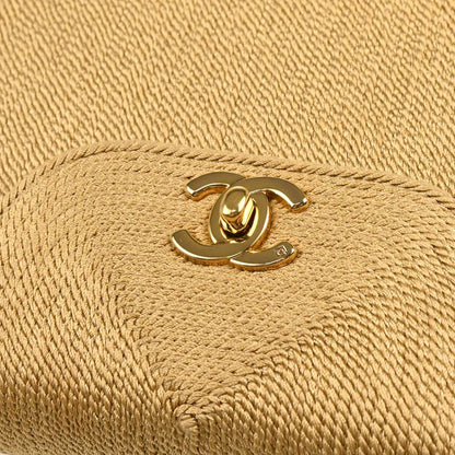 Chanel 1997-1999 Beige Silk Rope Handbag
