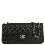 Chanel 2009-2010 Black Lambskin East West Shoulder Bag