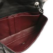 Chanel 2009-2010 Black Lambskin East West Shoulder Bag