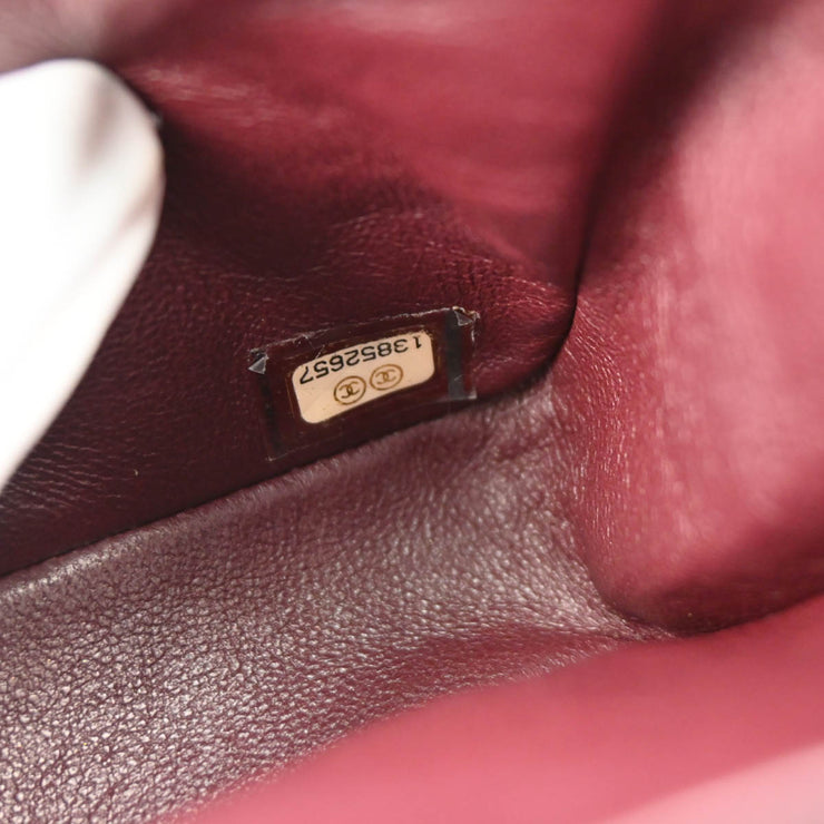 Chanel 2009-2010 Black Lambskin East West Shoulder Bag