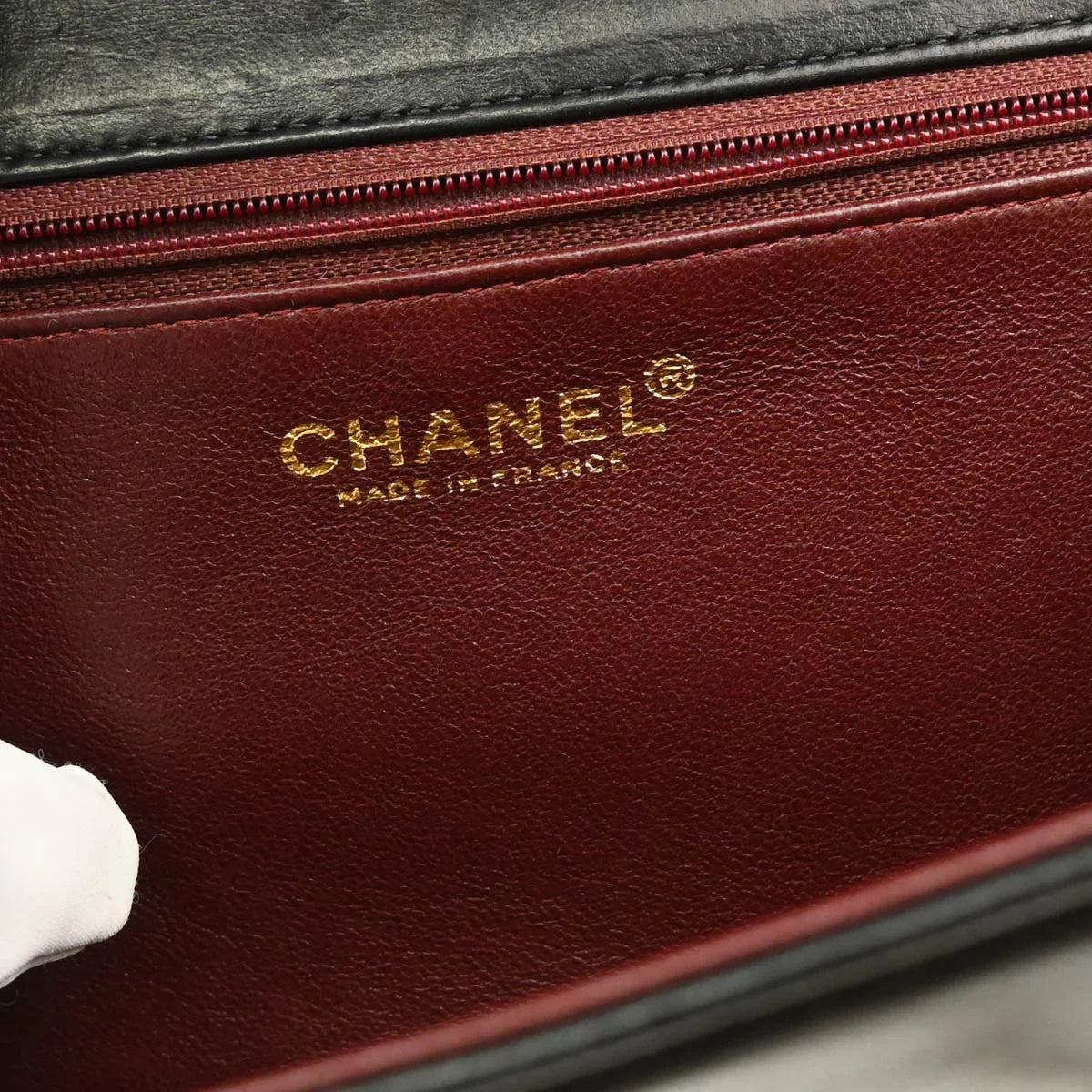 Chanel 2002-2003 Black Lambskin Turnlock Small Full Flap Shoulder Bag