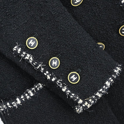 Chanel 1994 Double Breasted Jacket Black #36