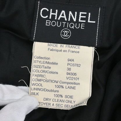 Chanel 1994 Double Breasted Jacket Black #36