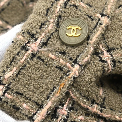 Chanel 1995 Single Breasted Jacket Khaki #40
