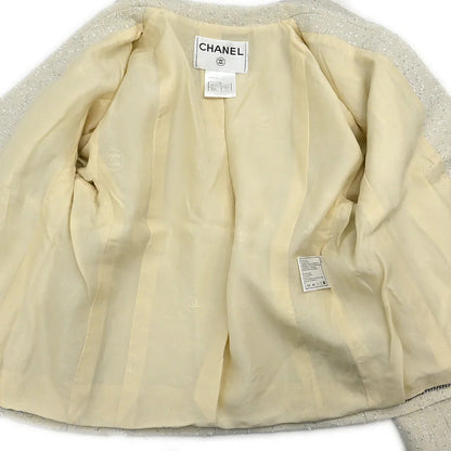 Chanel 1999 Single Breasted Jacket White #38