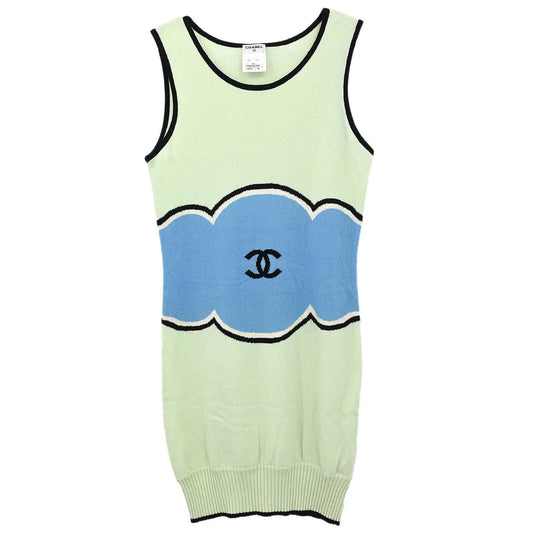 Chanel 2009 Sleeveless Dress Light Green #38