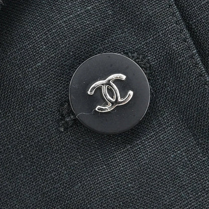 Chanel Sleeveless Vest Jacket Black
