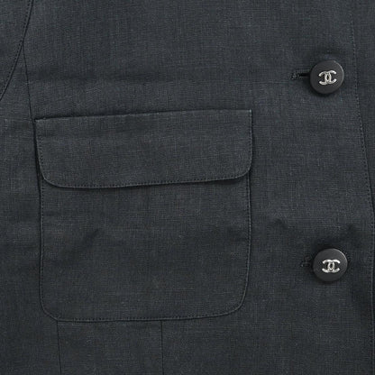 Chanel Sleeveless Vest Jacket Black