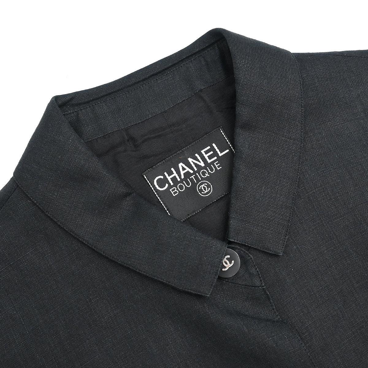 Chanel Sleeveless Vest Jacket Black