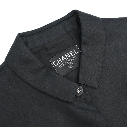 Chanel Sleeveless Vest Jacket Black
