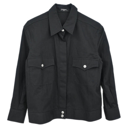 Chanel 1997 Single Breasted Jacket Black