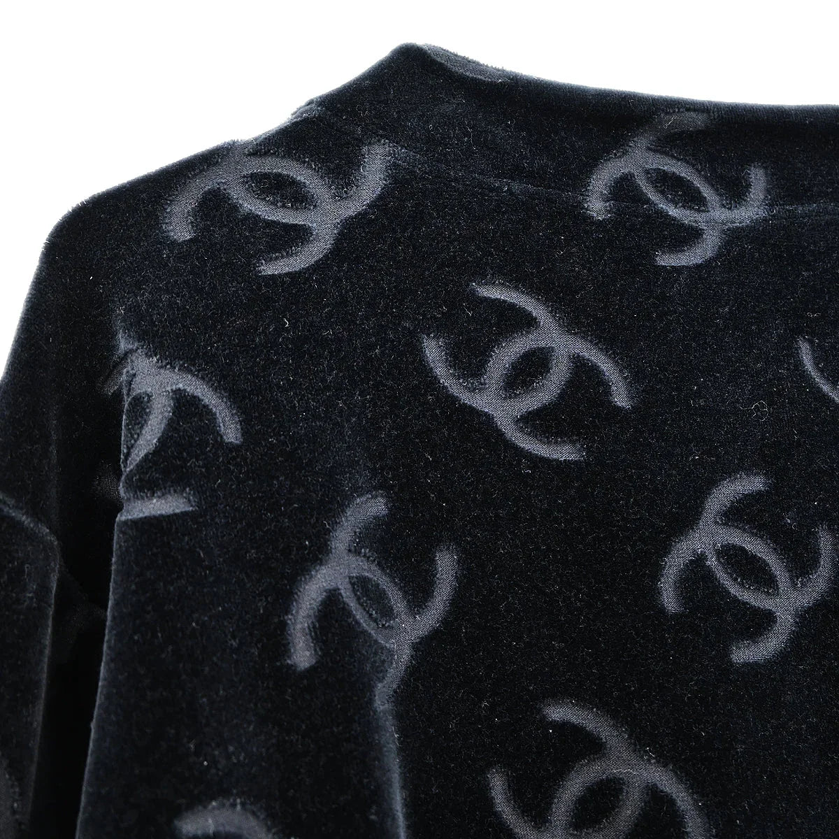Chanel Single Breasted Collarless Jacket Black #40