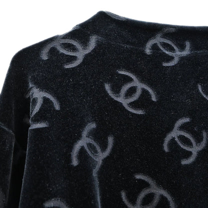 Chanel Single Breasted Collarless Jacket Black #40
