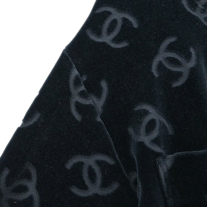 Chanel Single Breasted Collarless Jacket Black #40