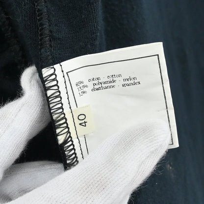 Chanel Single Breasted Collarless Jacket Black #40