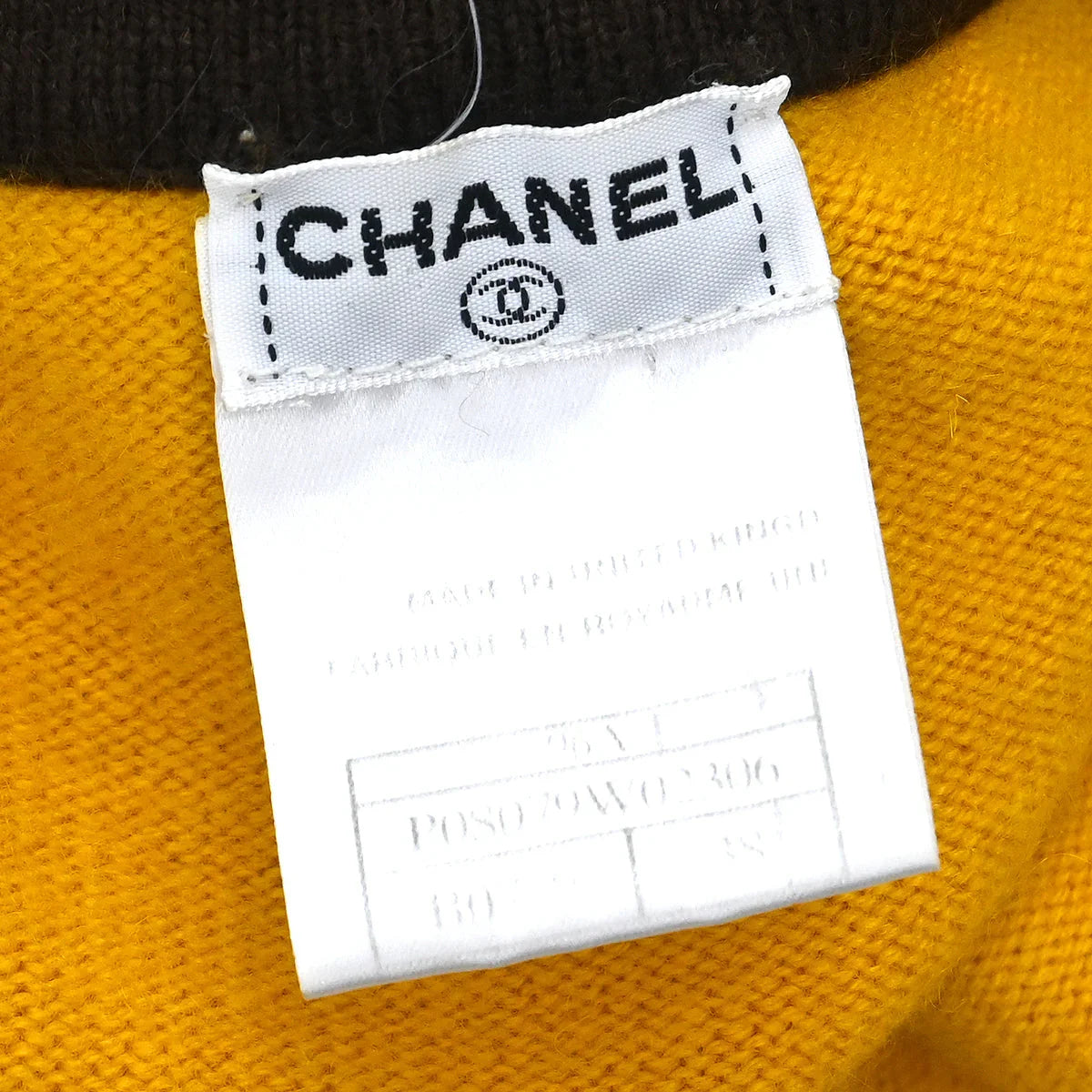 Chanel 1996 Cardigan Yellow #38