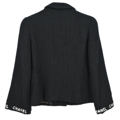 Chanel 1995 Single Breasted Jacket Black #38