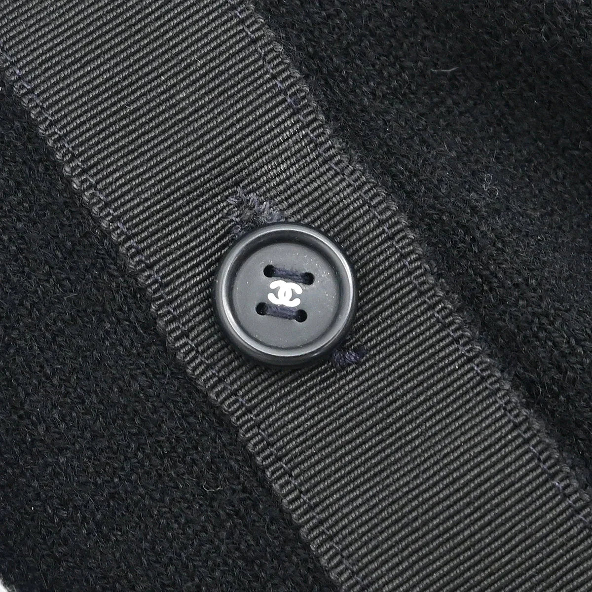 Chanel 1995 Long Sleeve Cardigan Black #44