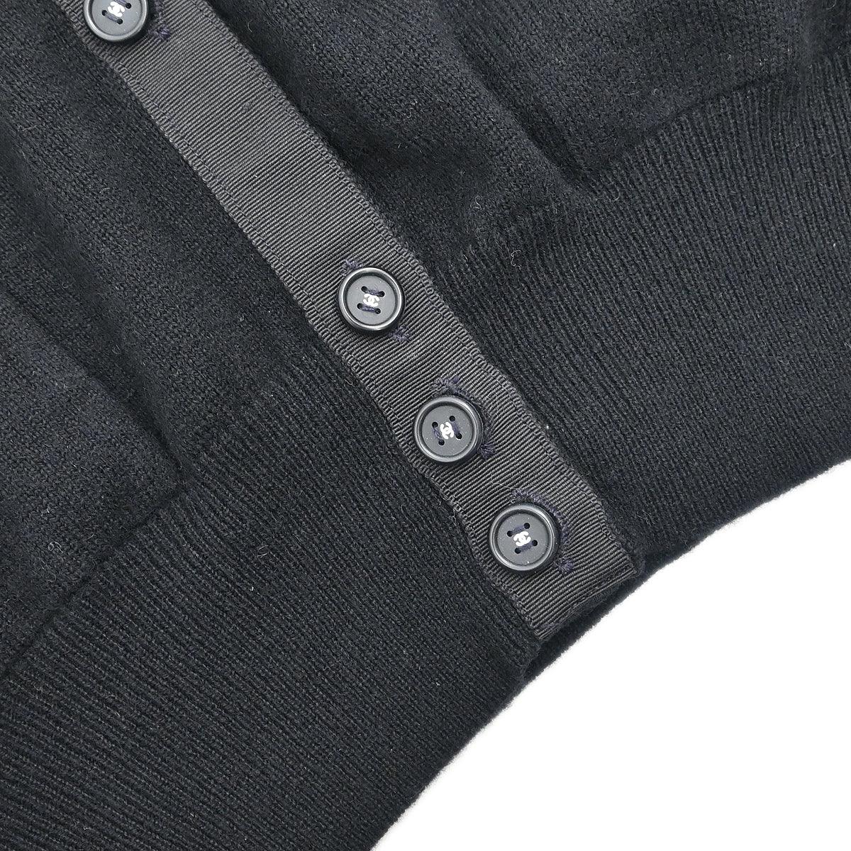 Chanel 1995 Long Sleeve Cardigan Black #44