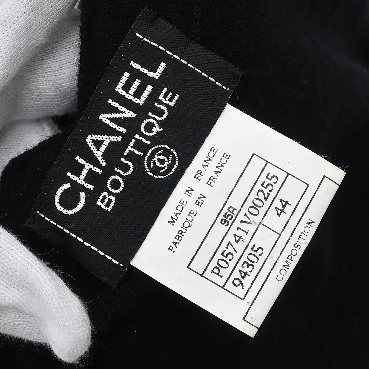 Chanel 1995 Long Sleeve Cardigan Black #44