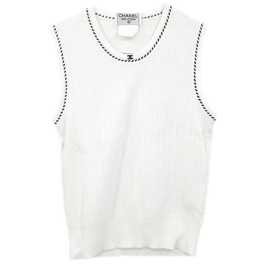 Chanel Sleeveless Top White #40