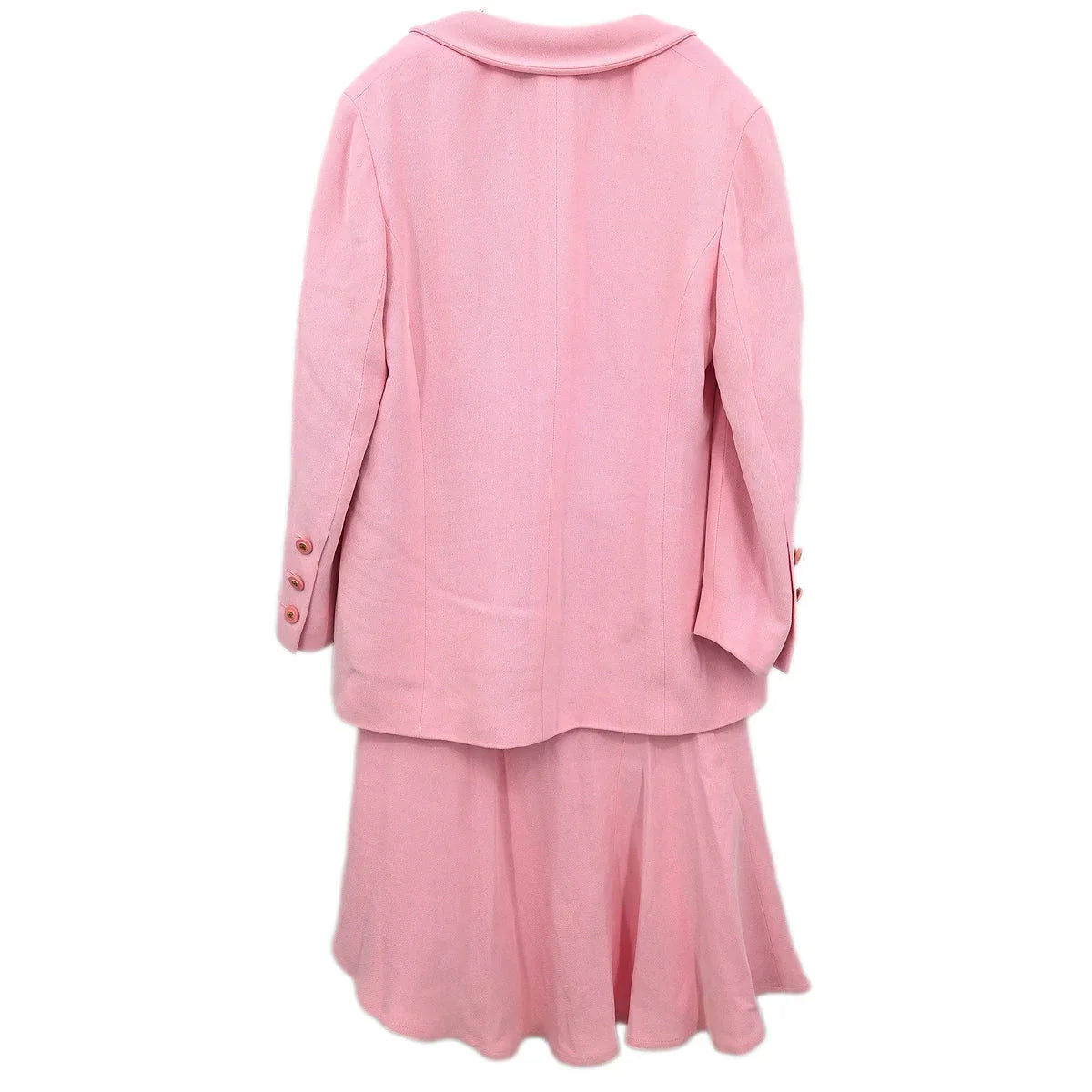 Chanel 1994 Setup Suit Jacket Skirt Pink #40
