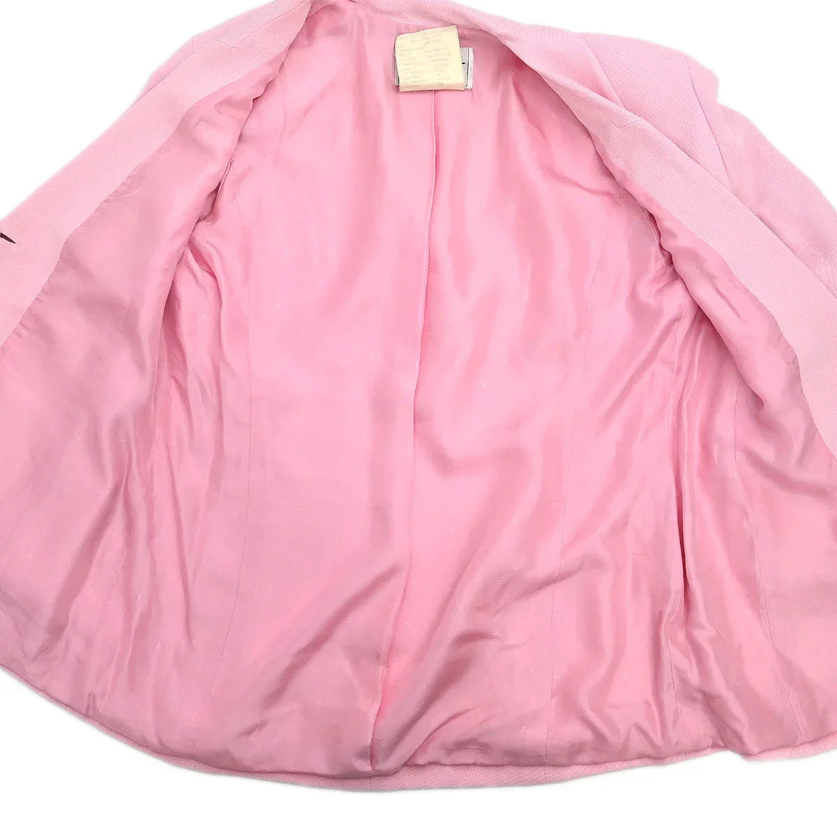Chanel 1994 Setup Suit Jacket Skirt Pink #40