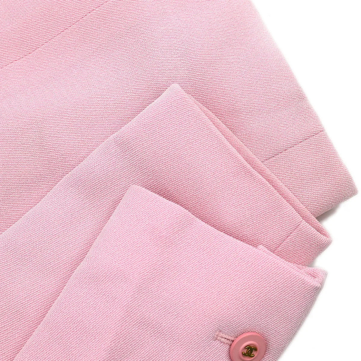 Chanel 1994 Setup Suit Jacket Skirt Pink #40