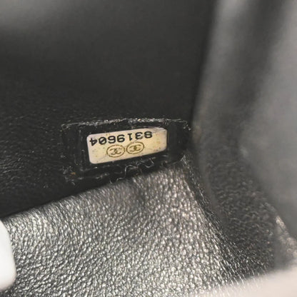 Chanel 2003-2004 Black Caviar Small Classic Double Flap Shoulder Bag