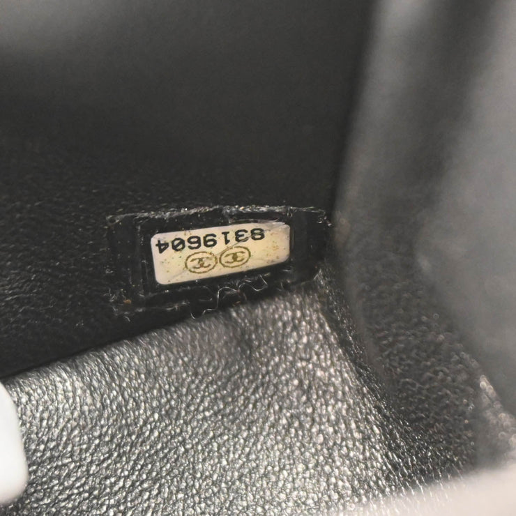 Chanel 2003-2004 Black Caviar Small Classic Double Flap Shoulder Bag